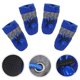 thumbnail image 4 of 4 Pcs Waterproof Anti Dog Boots All Seasons Pet Booties For Small to Medium Dogs Size XS (Blue), 4 of 4
