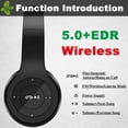 thumbnail image 4 of Auriculares supraaurales inalámbricos Bluetooth con cancelación de ruido híbrida, 4 of 9