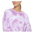 thumbnail image 2 of DKNY Women's Cotton Tie Dyed Sweatshirt Purple Size Medium, 2 of 3