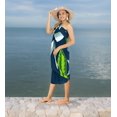 thumbnail image 4 of HAPPY BAY Women's Beachwear Summer Beach Bikini Wraps Sarong Wrap Skirt Swimsuit Swimwear Coverups Bathing Suit Swim Cover ups for Womens One Size Blue, Tropical, 4 of 5