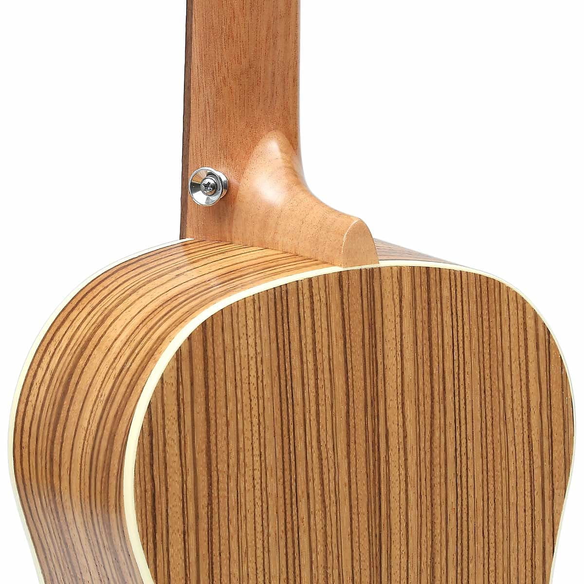 Baritone 30-Inch Zebra Acoustic-Electric Ukulele with Truss Rod, EQ, and Gig Bag