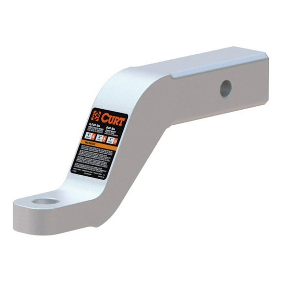 Curt Class 3 Aluminum Ball Mount (2in Shank 8000lbs 4in Drop 8-1/2in Long) - 45361