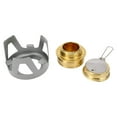 thumbnail image 3 of Mini Réchaud à Alcool en Laiton et Aluminium, Sécuritaire, Coupe-Vent, Portable, Réchaud de Randonnée, Camping, Cuisine, 3 of 7