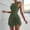 Army Green, variant on Women Yoga Skirt Summer Sleeveless Bodycon Tie Waist Romper Skort Mini Tennis Athletic Dress Built Shorts Casual Vacation Dress