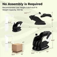 thumbnail image 3 of Costway Relaxation38 SL Track Zero Gravity Massage Recliner with Thai Stretch Foot Rollers Voice Control Black, 3 of 10