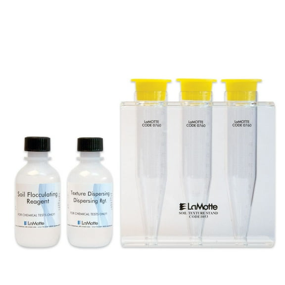 Lamotte Soil Texture Kit, Sufficient Chemicals For 50 Tests