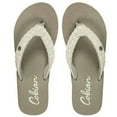 thumbnail image 4 of COBIAN Adult Female Braided Bounce Flip Flop Sandals, Color: Cream, Size: 7, 4 of 6