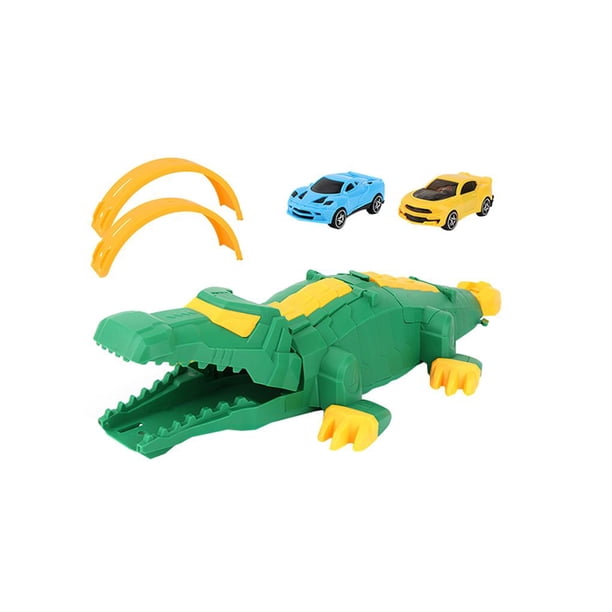 Juguetes Educativos De Cocodrilo Pista De Carreras Flexible Pista De Rotación De 360 Grados Lanzador Juego De Pista De Carreras De Cocodrilo Suave Para Niños Hogar Guardería Escuela Regalo Moyic FN002168-00