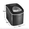 thumbnail image 6 of Frigidaire 26 lb Bullet Ice Maker Black Stainless Steel - compact, high-capacity icemaker producing bullet-shaped ice ideal for kitchens, parties, and entertaining, 6 of 12