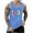 Blue, variant on UVEASISHA Cool Tank Tops for Men Smiley Face Print Sleeveless Funny Shirts Hipster Stylish Gym Workout Shirt Summer Casual Athletic Fitness Tanks Army Green 4XL