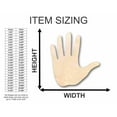 thumbnail image 2 of Unfinished Wood Hand Shape - Craft - up to 46" DIY 24" / 1/8", 2 of 3