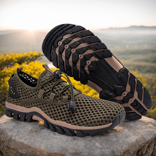 Zapatos de agua para hombre Zapatos de senderismo ligeros y transpirables Zapatos acuáticos para hombre de secado rápido