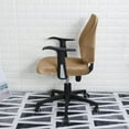 thumbnail image 4 of LAICAIW Housse de Chaise de Bureau Extensible Résistante à l'Eau en Spandex Extensible Jacquard Housse de Chaise d'Ordinateur pour Chaises de Bureau Velours Camel, 4 of 7