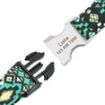 thumbnail image 3 of Pet Artist Floral Personalized Nylon Dog Collars for Small Large Dogs Name ID Tag Engraved, 3 of 12