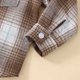 thumbnail image 5 of Gibobby Playera De Algodón Otoño Invierno niños pequeños niñas camisa de manga larga estampado a cuadros camisa Tops prendas de vestir para niños ropa(Marrón, 18-24 Meses), 5 of 5