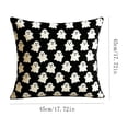 thumbnail image 4 of Halloween Throw Pillow Cover Ghost Bat Print Linen Cushion Case 18x18 Soft Breathable Hidden Zipper for Sofa Chair Holiday Decor by MPOISVA, 4 of 7