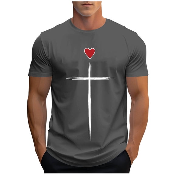 Taqqpue Mens Graphic T-Shirts Casual Print Beach Shirts Baggy Cotton Short Sleeve Tshirt Summer tee Top