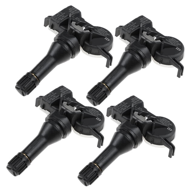 4PCS TPMS Tire Pressure Sensor 407004CB0B for J10 J11 NV200 Leaf Juke Note for Granta,4 * Tire Pressure Sensor,black
