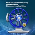 thumbnail image 3 of Metal Right Hand Flying Ice Fishing Reel Rock Fishing Hand Rod Front Wheel with One Click Release Switch, 3 of 6