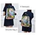 thumbnail image 4 of FORMRS Women's Travel Backpack Purse Anti-Theft Hidden Pockets Casual Shoulder Bag, Floral Seaside, 4 of 7