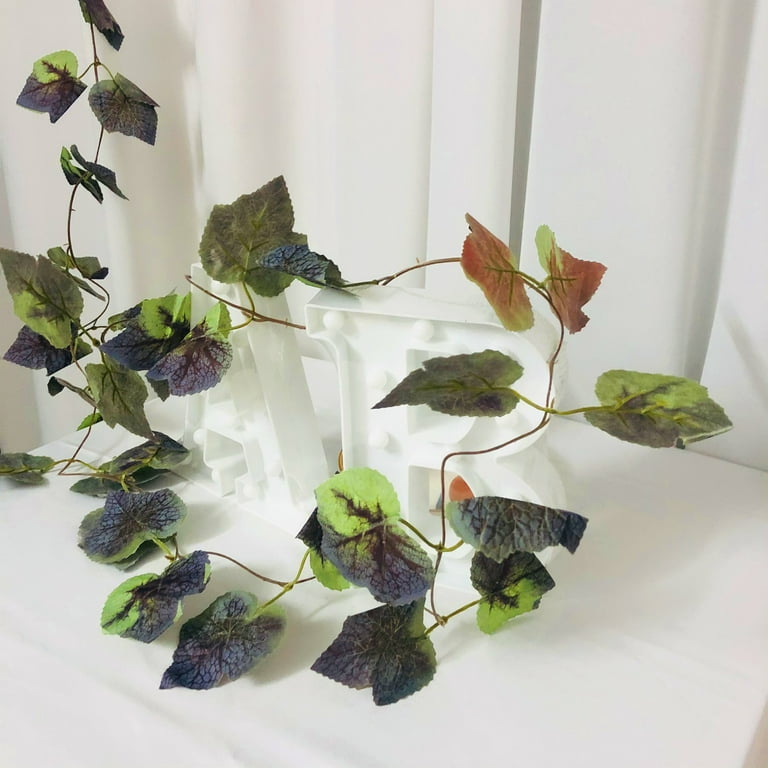 7.87ft Artificial Ivy Leaf Garland Plants Fake Vine Foliage Flowers Home  Decor