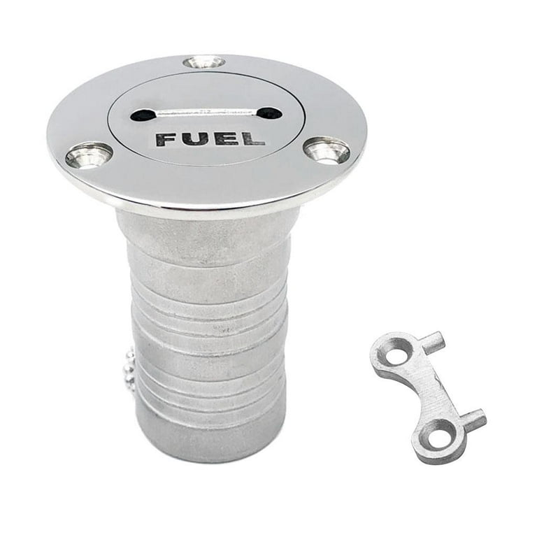 Boat Deck Fuel Filler Key - Marine 316 Stainless Steel, 1-1/2 Inch, For Yacht, Caravan, RV Fuel Tank