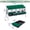 Green, variant on Qinain Chicken Nesting Boxes, 3 Hole Weatherproof Galvanized Steel Chicken Egg Laying Box with