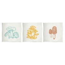 Stupell Industries Mushroom Love Woodland Sketch Graphic Art Unframed Art Print Wall Art, Set of 3, Design by Kim Allen