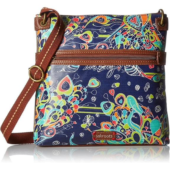 Sakroots Flat Crossbody, taupe one world