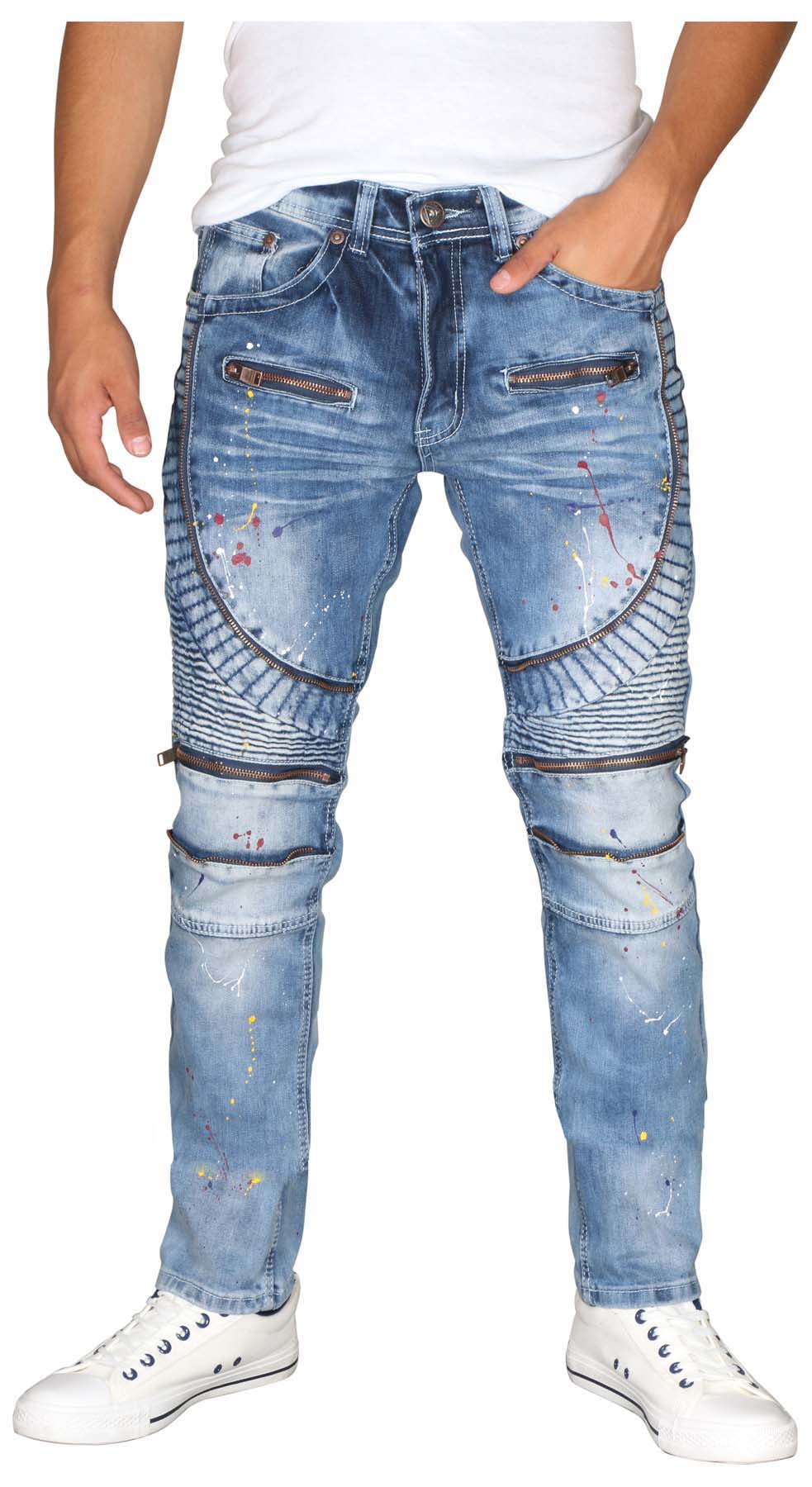 Marque Ripped Jeans Stretch Ring of Fire Denim Neuf Skinny Slim Pantalon 30-40 