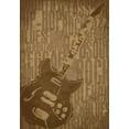 thumbnail image 2 of Rodriquez Jr, Enrique 18x24 Black Ornate Wood Framed with Double Matting Museum Art Print Titled - Guitars Type, 2 of 4