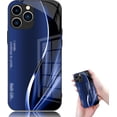 thumbnail image 1 of Curranet Dazzle Color Flow Case for iPhone, Gradient Lines HD Full Coverage Anti-Fall Simple Case for iPhone 12 13 14 15 16 Pro Max (Blue,for iPhone 14 ProMax), 1 of 5