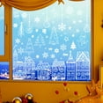 thumbnail image 3 of Xmas Window Clings Decoration, 1 Sheet Static Snow Flakes Stickers Merry Christmas Window Decals for Christmas Party Supplies, 3 of 5