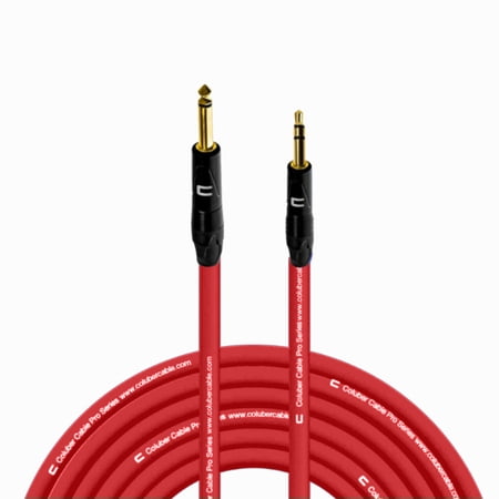 Coluber Cable 1/4" TS Male to 3.5 TRS Male - Pro 3-Pin Microphone Connector
