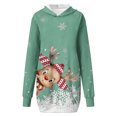 thumbnail image 4 of WILLBEST Sudadera Larga para Mujer Sudadera Informal con Capucha y Estampado de Ciervos Navideños para Mujer, Ideal para Otoño E Invierno Chica​​, 4 of 5