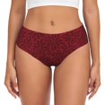 thumbnail image 1 of Fotbe Burgundy Floral Calzones Estampados para Mujer – Ropa Interior de Algodón, Cómoda, Suave y Elástica-Small, 1 of 6
