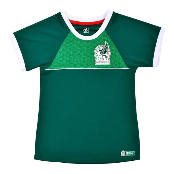 Playera Selección Nacional para Niña, Cuello Redondo Verde para Niña Talla 4
