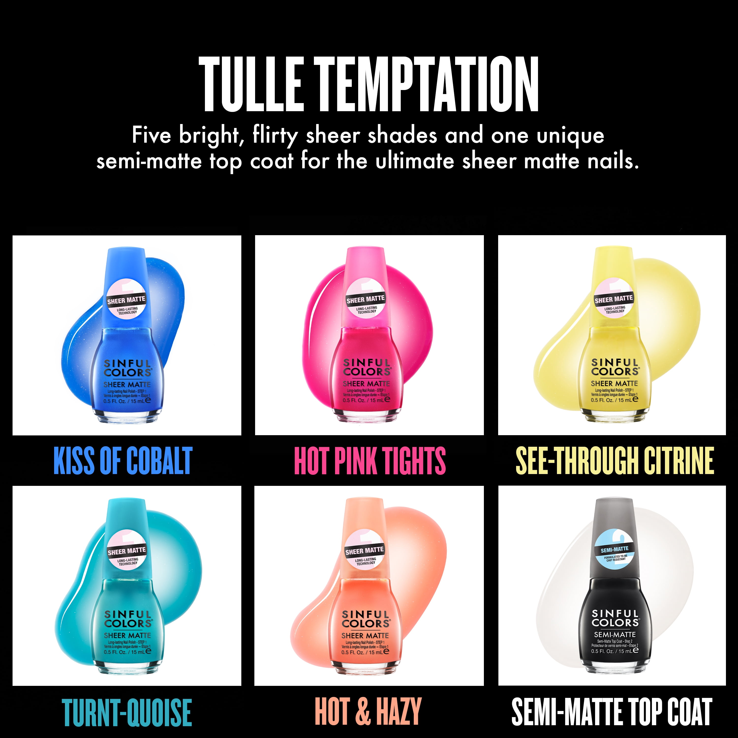 Sheer Matte Collection Nail Polish, Turnt-Quoise