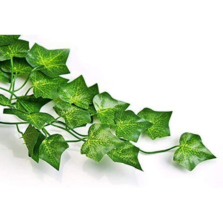  CQURE 18 Pack 126Ft Artificial Ivy Garland,Ivy Garland Fake  Vines UV Resistant Green Leaves Fake Plants Hanging Vines for Home Kitchen  Wedding Party Garden Wall Room Decor : Home & Kitchen
