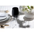 thumbnail image 5 of Majestic Gifts Inc. Glass Water/ Wine Goblets -Bold Black -18 Oz- Set/6, 5 of 5