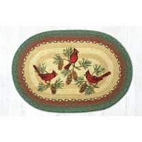 Earth Rugs OP-25 Cardinals Oval Patch 20" x 30"