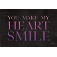 thumbnail image 2 of Jaxn Blvd. 18x13 White Modern Wood Framed Museum Art Print Titled - You Make My Heart Smile, 2 of 4