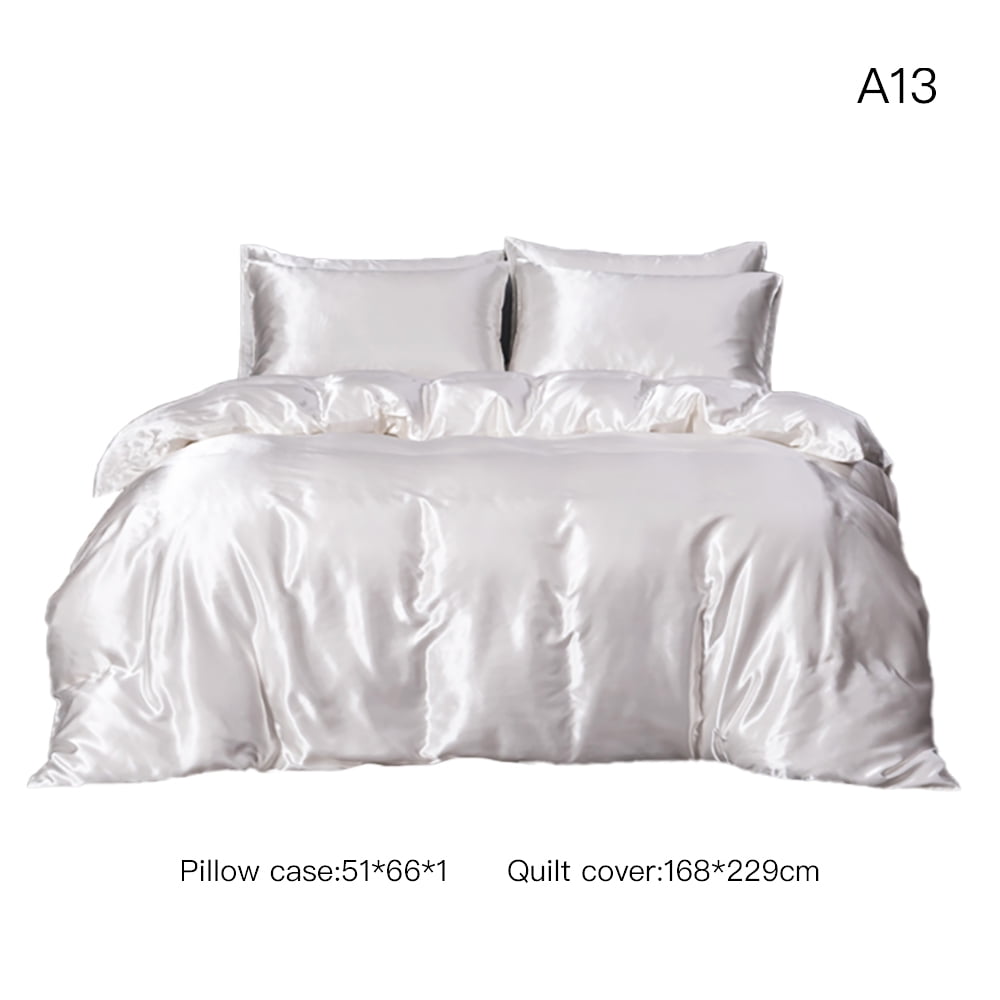 Luxury Fashion Bedding Sets King Double Size Satin Comfortable Silk