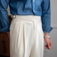 thumbnail image 4 of Pantalones largos de moda para hombre, estilo casual, con bolsillos y cremallera, cintura elástica, de poliéster., 4 of 9