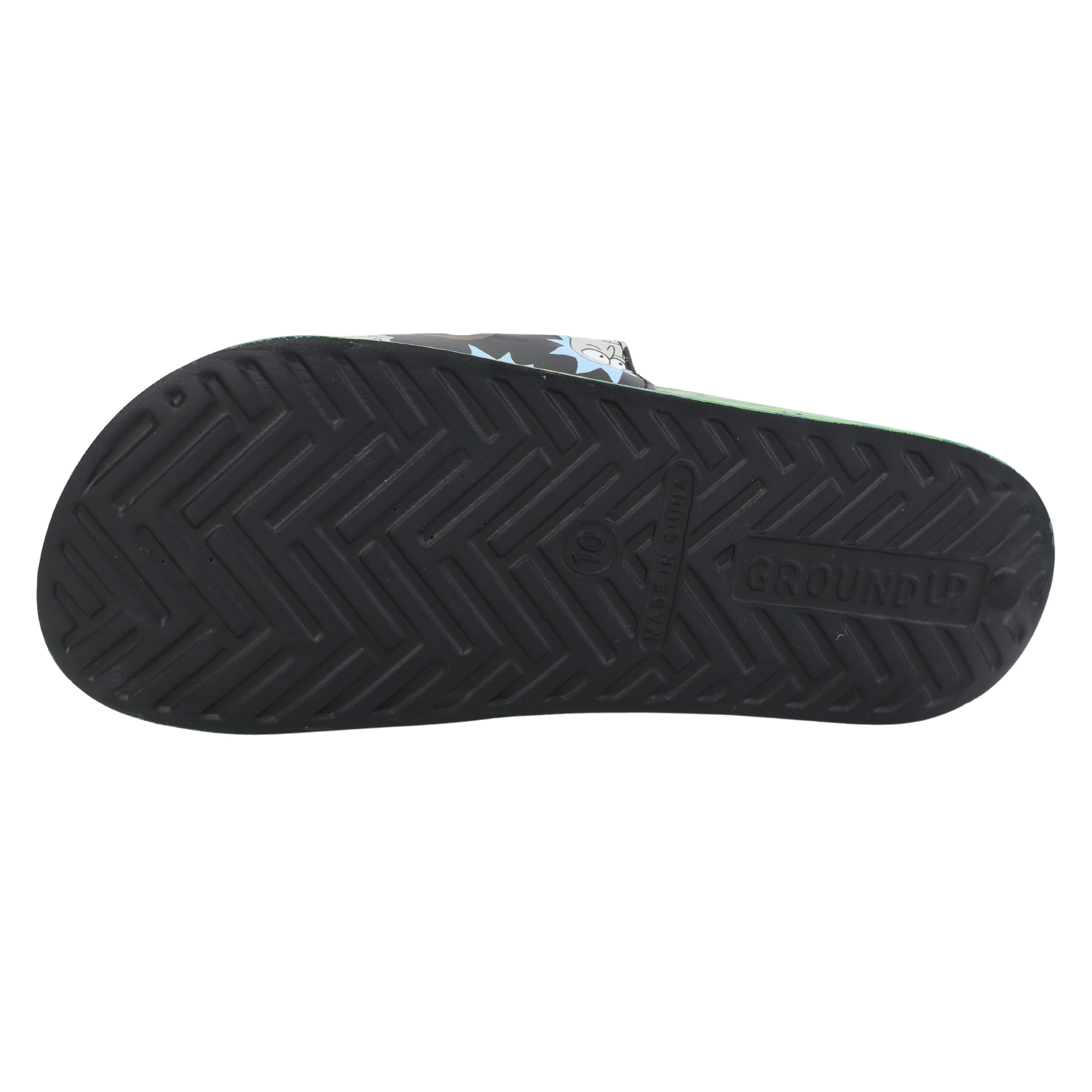 Rick and Morty Mens Soccer Slides Sandals, Sizes 7-13