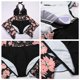 thumbnail image 5 of Traje de baño halter para mujer, talla grande, traje de baño de dos piezas, conjunto tankini, 5 of 5