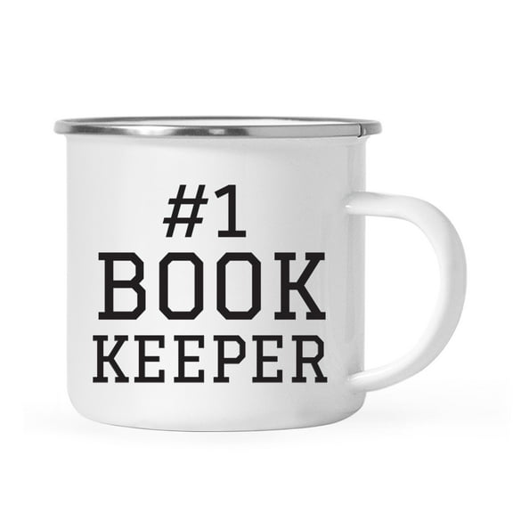 Koyal Wholesale Stainless Steel Campfire Coffee Mug Thank You Gift, #1 Book Keeper