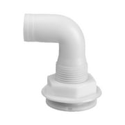 ADVEN Boat Bilge Thru-Hull Fitting Hose Plumbing Connector Drain Or Vent Ventilation Tight Spaces with a Check Valve for Yacht Marine