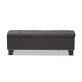 thumbnail image 4 of Hawthorne Collection Banc de Rangement en Gris Foncé, 4 of 8