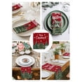 thumbnail image 3 of Red Christmas Cloth Napkins Set of 8 Reusable Dinner Napkins, Snowflake Xmas Christmas Tree Cocktail Napkin Washable Table Napkins for Wedding/Holiday Party/Baby Shower 20"x20", 3 of 7